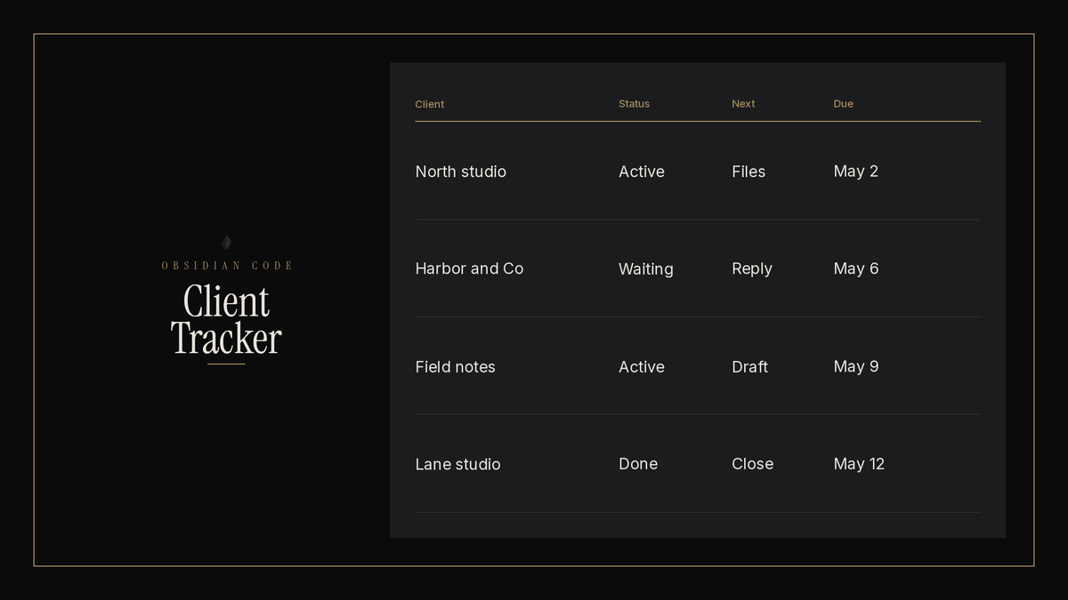 Client Tracker cover