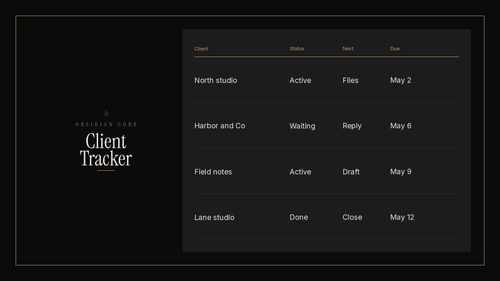 Client Tracker cover