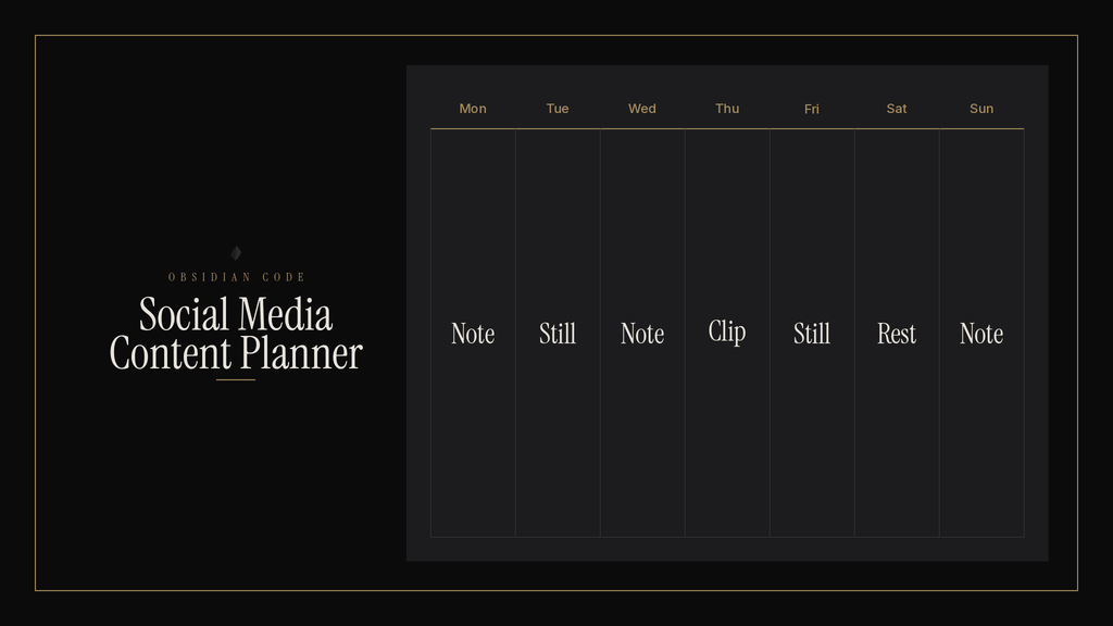 Social Media Content Planner cover