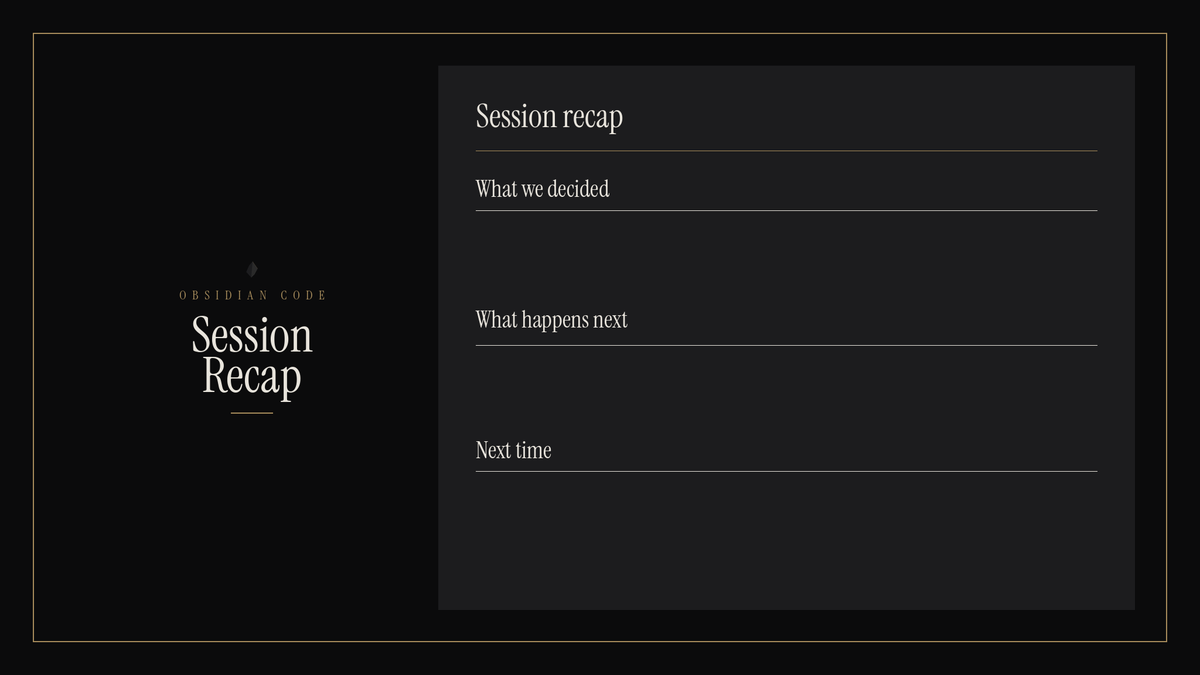 Session Recap cover